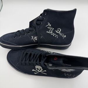 Polo Navy High-Top Sneakers